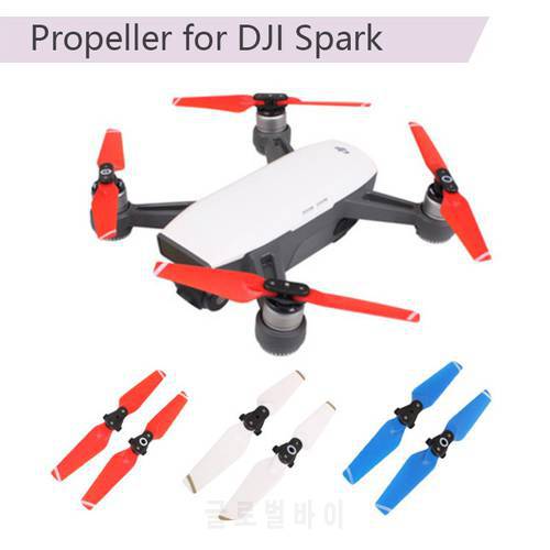 2pcs Foldable Propeller for DJI Spark Quick-Release Folding 4730F Props CW CCW Blades Red Blue White Wing Fans Drone Accessories