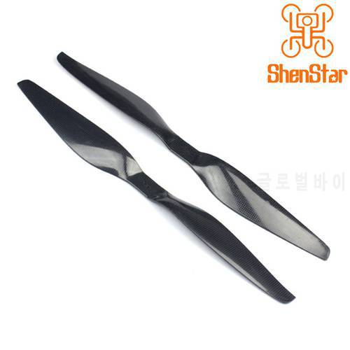 ShenStar 2055 3K Carbon Fiber Propellers 20inch 20x5.5CW CCW Paddle for DIY Drone Multicopter with 3holes Middle 4mm Side 3mm