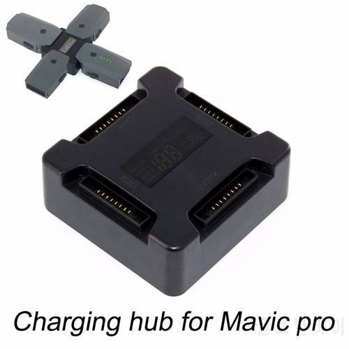 4 in 1 Battery Charging Hub for DJI Mavic Pro Platinum Drone Portable Smart Multi Battery Intelligent Charging Hub With Display