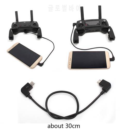 Data Cable for DJI Mavic Pro/Mini/SE/Air/2 Pro Zoom/Spark Drone Remote Controller Tablet Phone Type-C Micro-USB IOS Cable