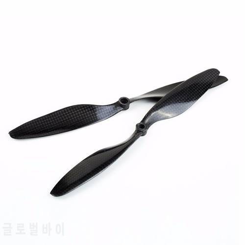 1 Pair 1045 Propellers F450 F550 Carbon Fiber Propeller 10*4.5 10 inch CW CCW Props for F450 550 RC QuadCoptor Multi-Copter
