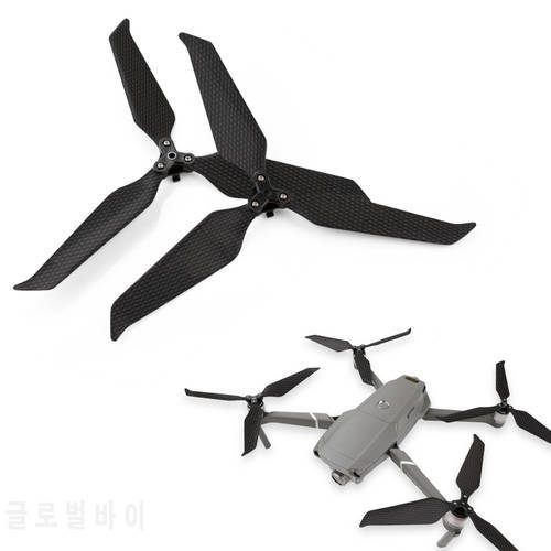 2 Pairs Full Carbon Fiber 8743 Propeller Foldable Noise-Reduction Three-blade Propellers for DJI Mavic 2 Pro/Zoom Accessories