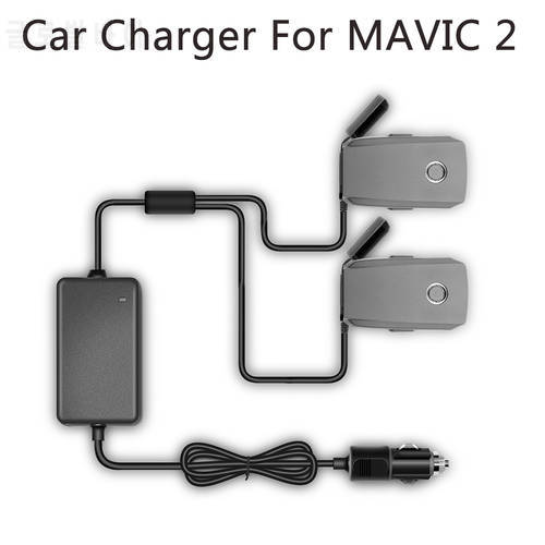 YX 1 to 2 Car Charger For DJI Mavic 2 Pro Zoom Drone Battery with 2 Battery Fast Charging Travel Transport Outdoor Charger