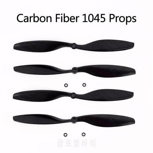 4pcs 10x4.5 1045 Carbon Fiber Propeller Blade CW CCW Props for Multi-copter F450 F550 DIY RC Drone Spare Parts Blade Wing Fans