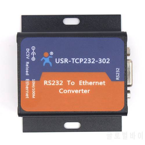 USR-TCP232-302 1-Port Low Cost Serial RS232 to Ethernet Converters Tiny Size Serial RS 232 to TCP IP Server Converter Module