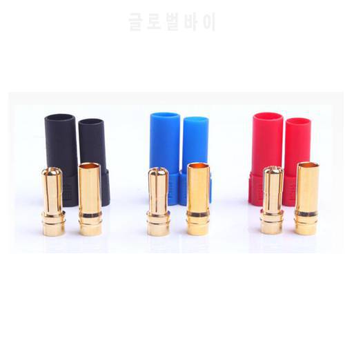 3 Pairs AMASS XT150 Connector Adapter Male Female Plug 6mm Gold Banana Bullet Plug Black Red Blue