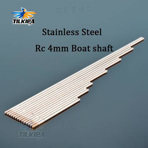 1PC 4mm RC Boat Shaft Length 10/13/15/20/25/30/35cm 7 Size 304 Stainless Steel Motor Drive Metal Shaft Rc Boat Spare Parts