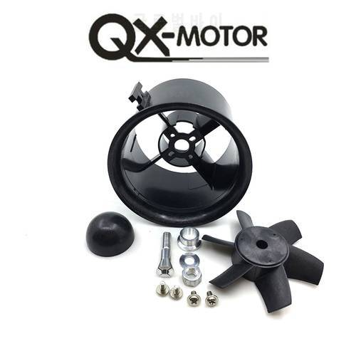 QX-MOTOR Brand 70mm EDF KIT with 6 Blades Ducted Fan Suit For RC Airplane Directly Buy from Factory