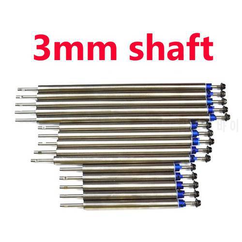 Free Shipping 3mm Stainless steel Transmission Shaft+shaft sleeve kit set spare parts for RC Boat O yacht Deep V yacht