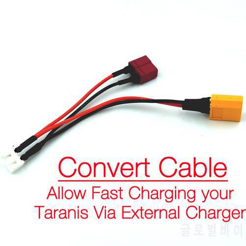 Convert Cable for Fast Charging FrSky Taranis X9D Transmitter by External Charger