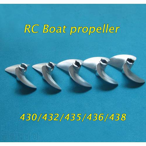 Free Shipping 4mm RC Boat Metal Screw CNC Aluminum Propeller 430/32/33/34/35/36/37/38/39/40/41/42/43/44/45mm For Racing Boat