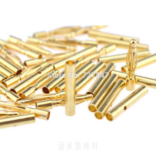 20pcs/lot (10 pair) 2.0mm 3.5mm 4.0mm Gold Bullet Banana Connector plug for ESC Lipo RC battery Plugs