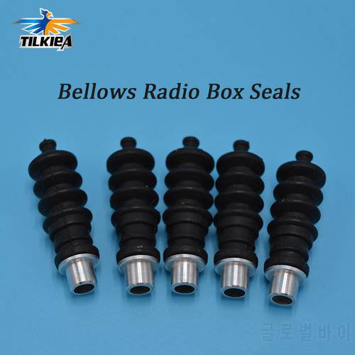 1PC RC Boat Aluminium fittings and Rubber Bellows Radio Box Seals Ideal For Servo Push Rod Seal To Rudder