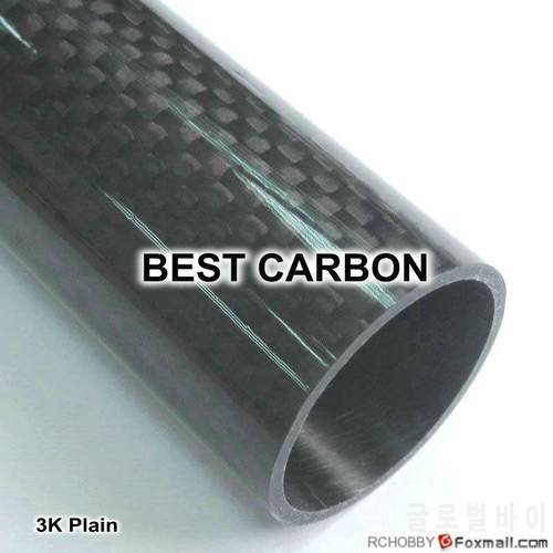 Free shiping 50mm x 47mm x 2000mmm High Quality 3K Carbon Fiber Fabric Wound Tube