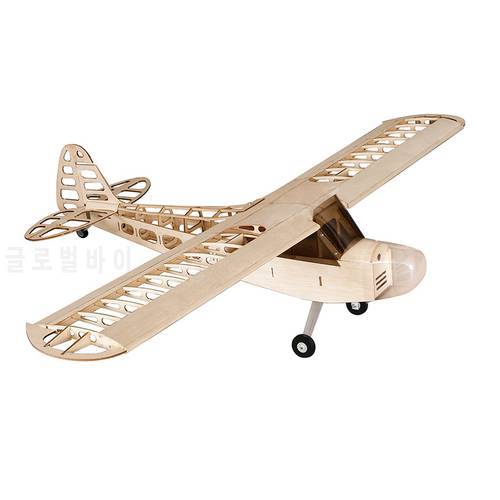 2021 New Balsa Wood Airplane Model J3 1180mm Wingspan Balsa Wood Airplane Models RC Building Toys Woodiness model /WOOD PLANE
