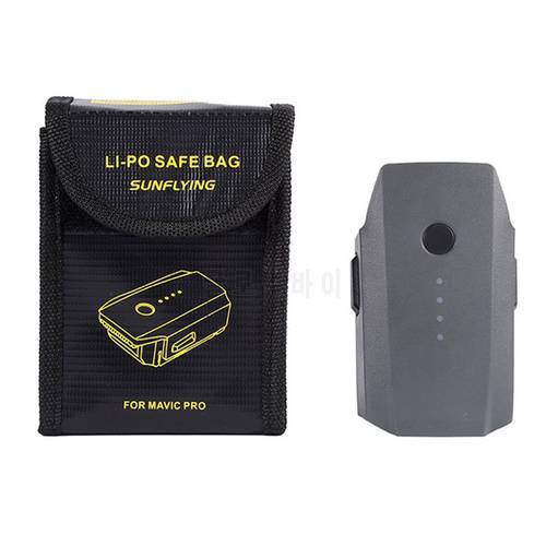 Lipo Battery Explosion-proof Safe Bag for DJI Mavic Pro Battery Fireproof Case Fiber Storage Box Protector