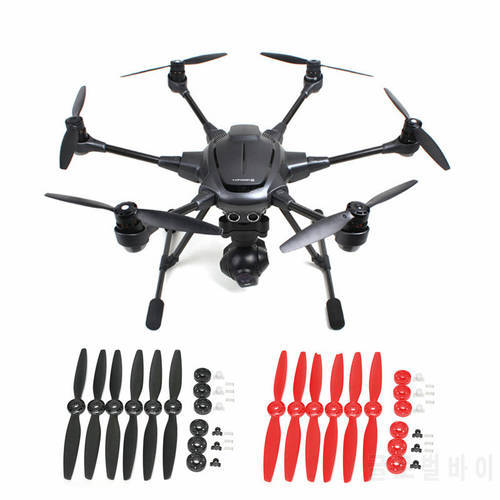 6pcs Yuneec Typhoon H480 Quick Release Propeller A B Blades with Props Seat Mount for Typhoon H Hexacopter FPV Drone