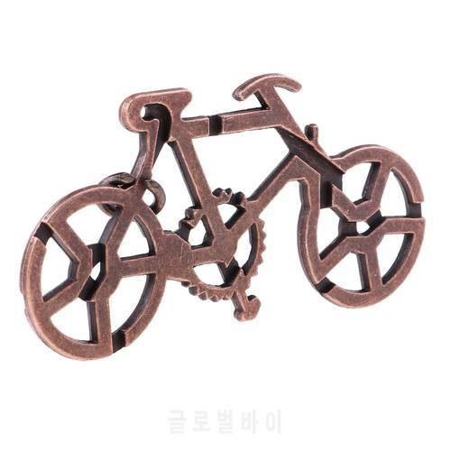 Metal Puzzle Game IQ Mind Test Brain Teaser Toys for Kids Adult Children Intellectual Toy Gift - Bicycle Lock