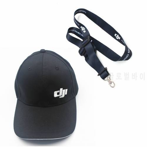 DJI Mavic PRO parts accessiories Blue/black Hat Outdoor Cotton Visor Hat/drone hat++Remote Controller Sling Lanyard