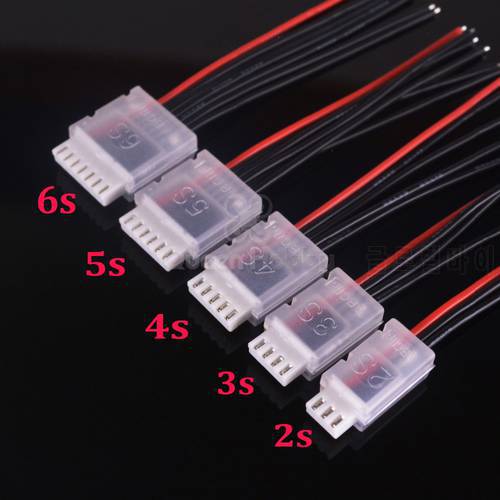 5pcs/lot 2S 3S 4S 5S 6S Lipo Battery Balance Charger Cable IMAX B6 Connector Plug Wire / AB buckle clip JST-XH head protection