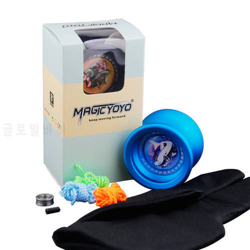 T9 Magic Yoyo Professional Advanced Alloy Yo-yo Responsible Toy With Bearing Tool +3pcs YOYO String+ Bearin For Beginner Learner