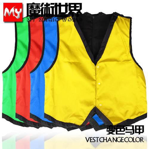 Color Changing Vest, Waistcoat,Four Colors - Magic Tricks,Close-Up,Stage Illusions,Accessories,Gimmick,Mentalism,Comedy