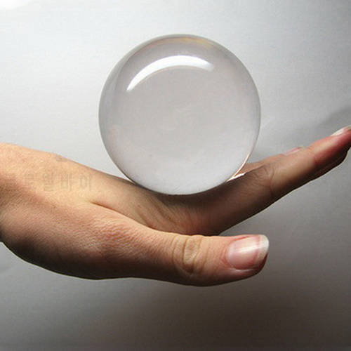 60/70/80/90/100 mm Contact Juggling Ball Magic Tricks Crystal Ultra Clear 100% Acrylic Ball Manipulation Juggling free shipping