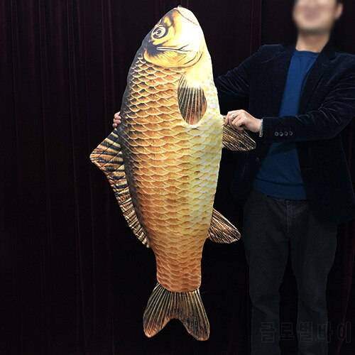 Appearing Fish (130cm,Large) 2018 New Magic Tricks Fish Appear From Bag Magia Magician Stage Illusions Gimmick Props Mentalism