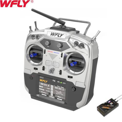 WFLY ET12 2.4GHz Remote Controller 12CH Radio Transmitter with RF209S Receiver For RC Drone Car Boat