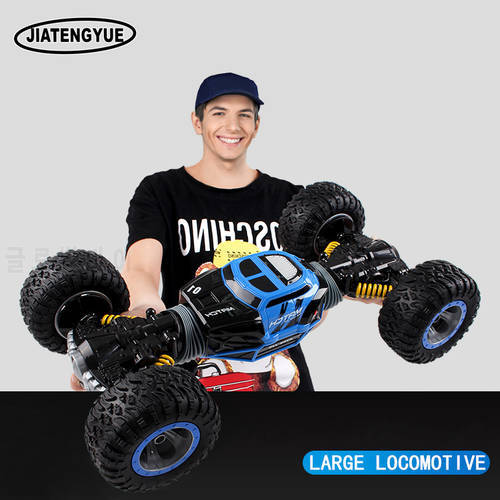 JTY Toys 2.4Ghz RC Car 1:16 Bigfoot Monster Double-sided Driving Remote Control Deformation Vehicles RC Cars For Children Gift