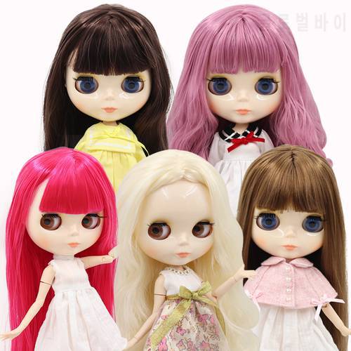 ICY DBS Blyth Doll toy joint body white skin shiny face with clothes and shoes, 30cm 1/6 toy girl gift