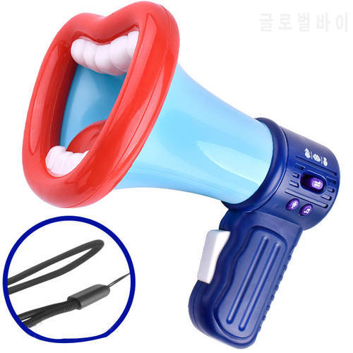 2020 New Big Mouth Funny Megaphone Recording Toy Kids Voice Changer Children Speaker Handheld Mic Vocal Toys
