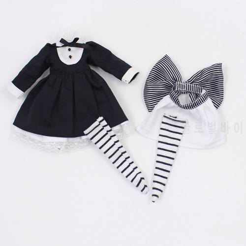 DBS blyth doll clothes for black cosplay suit it suitable for 1/6 doll, normal doll, joint doll, icy, jecci five