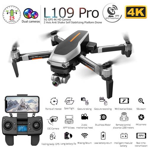 SJRC F22/F22S 4K PRO GPS Drone 4K Professional EIS Camera with 2 Axis Gimbal 3.5KM 5G WiFi RC Foldable Brushless Quadcopter