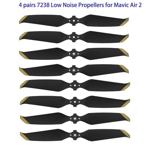 4 pairs 7238 Low Noise Props 7238F Propellers For DJI Mavic Air 2/DJI AIR 2S Drone Accessories