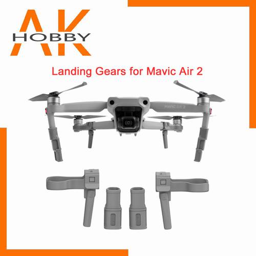 Sunnylife Extended Landing Gear For Mavic Air 2 Heightening Foldable Support Leg Protector For Mavic Air 2 Drone Accessories