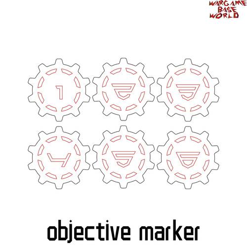 Wargaming Accessory Set - Objective Marker - Need Buyer Paint