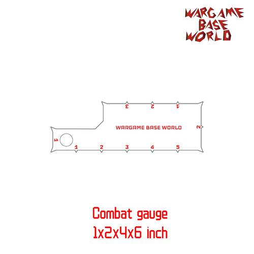 Wargame Base World - combat gauge - measure tooling - Battle gauge