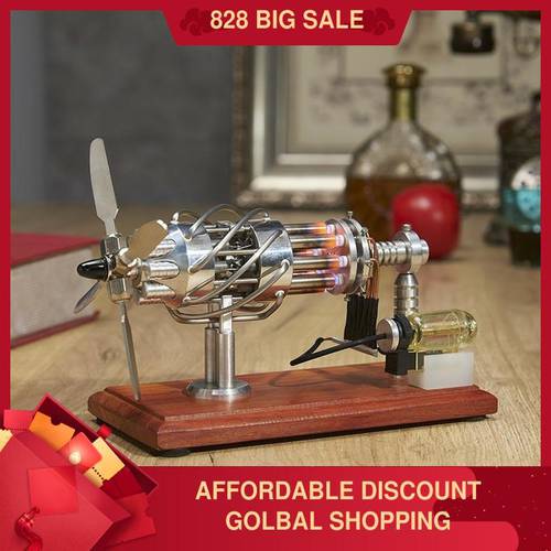 In stock 16 Swashplate Stirling Engine Internal Combustion Engine Model Factory Sales Science and Education Model Birthday Gift