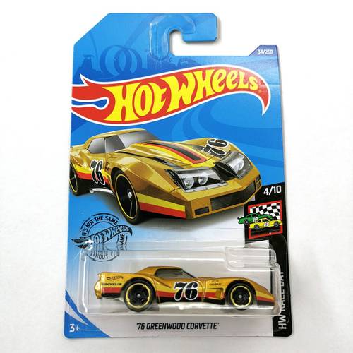 Hot Wheels 1:64 Car 76 GREENWOOD CORVETTE Metal Diecast Model Car Kids Toys Gift