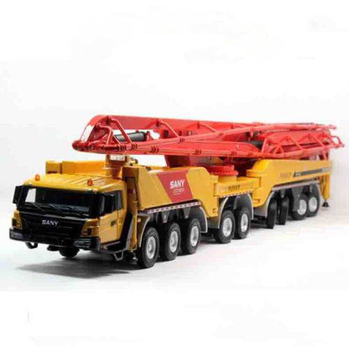Collectible Alloy Model Gift 1:50 Scale SANY 86m Concrete Pump Truck Engineering Machinery DieCast Toy Model Display,Decoration