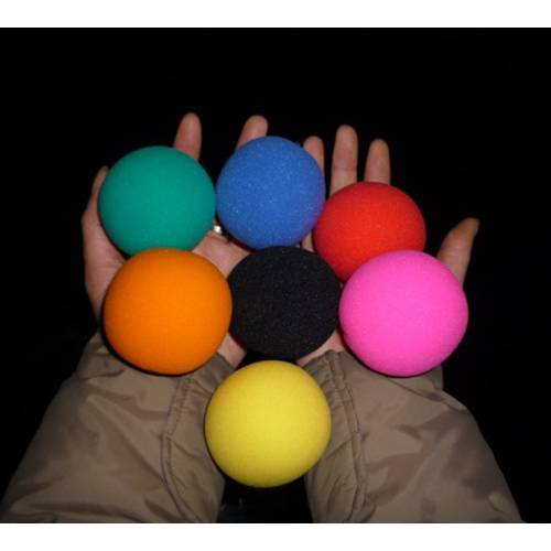 5 PCS 6cm Finger Sponge Ball ( Red Yellow Blue ) Magic Tricks Classical Magician Illusion Comedy Close-Up Stage Card Magic Acces