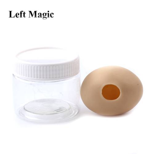 1 Pcs Ultra Silicone Simulation Egg Magic Tricks White Egg To Silk Scarf Magic Props Gimmick Magician Accessories Classic Toy