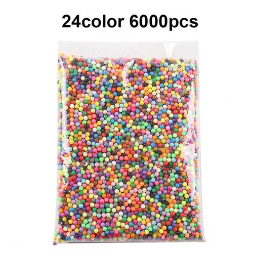 6000pcs spray beads puzzle Crystal color DIY beads water spray set ball games 3D puzzle handmade magic toys for children