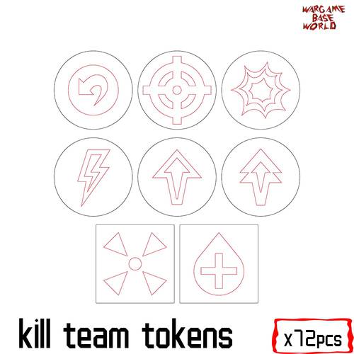 Wargaming Accessory Set - kill team tokens - Need Buyer Paint