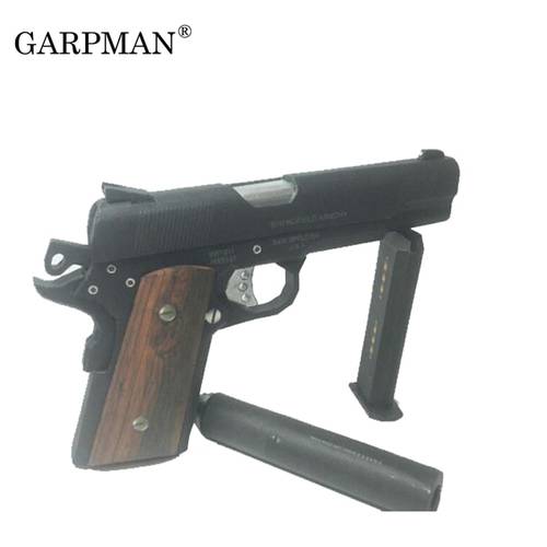 3D Paper Model Guns Hitman US Colt M1911 Pistol 1:1 Scale Weapons Puzzles Diy Papercraft Toy