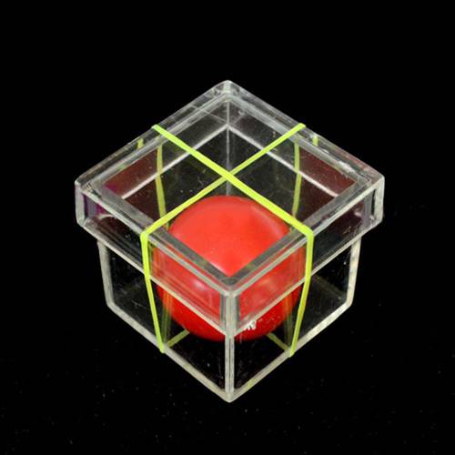 1pc Magic Props Children Ball Penetrating Through Box Magic Toy Magic Trick for Professional Magician ConJuring Stage Close-up