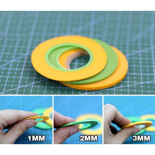 Model spraying Coating color Ultra fine Special masking tape (wide 1mm/2mm/3mm) 18m/long Free Shipping