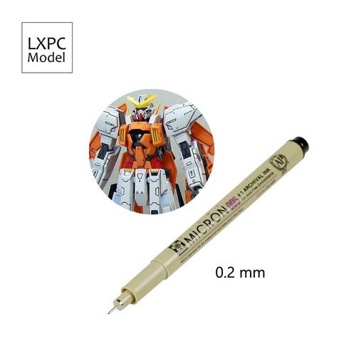 Mecha Military model use Line drawing pen Hook line pen Model coloring tool 0.2mm
