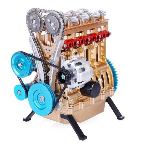All-metal Car Mini Assemble Inline Four-cylinder Engine Model Toys for Adult 2021 new arrival birthday gifts
